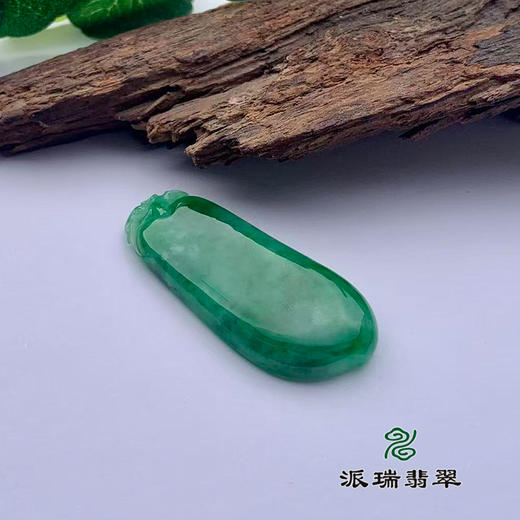 派瑞翡翠 翡翠挂件 糯种 满绿 商品图2