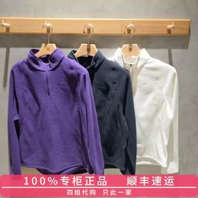 KOLON SPORT KL小树抓绒衣女士微宽松保暖半拉链长袖T恤