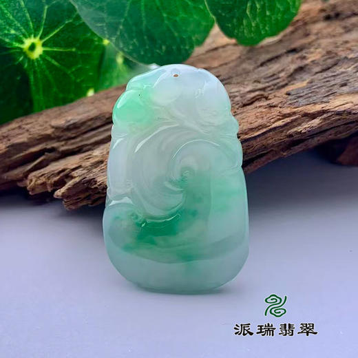 派瑞翡翠 翡翠挂件 冰种 飘花 商品图0