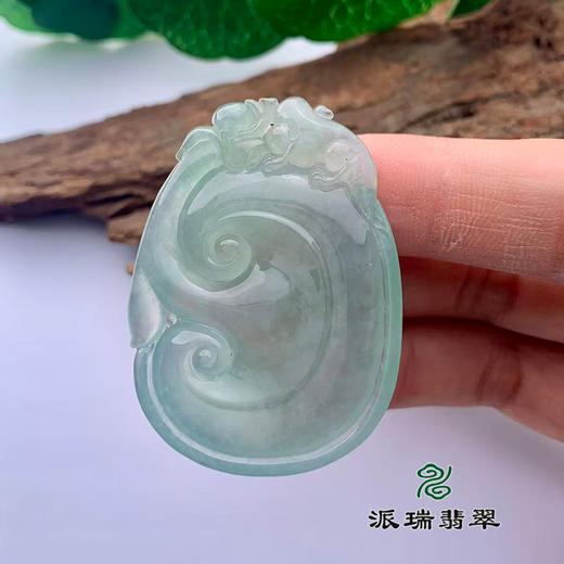 派瑞翡翠 翡翠挂件 冰种 油青 商品图3