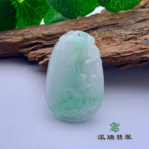 派瑞翡翠 翡翠挂件 冰种 飘花 商品图0