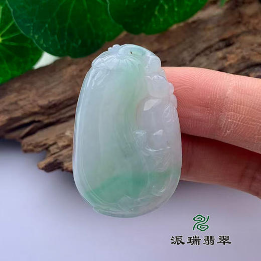 派瑞翡翠 翡翠挂件 冰种 飘花 商品图3