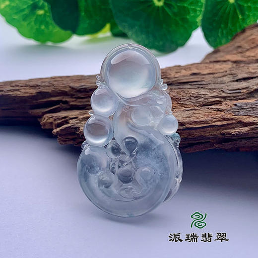 派瑞翡翠 翡翠挂件 冰种 无色 商品图0