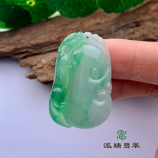 派瑞翡翠 翡翠挂件 冰种 飘花 商品图2