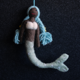 北京仓｜Felt So Good-Magical Mermaids-神奇美人鱼银白 羊毛毡 挂件［英国设计师］