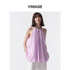 VIMAGE纬漫纪无袖挂脖宽松舒适休闲上衣2026夏季款V2513209 商品缩略图2