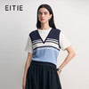 EITIE爱特爱时尚舒适简约假两件T恤短袖上衣2026春季新款8502205 商品缩略图0
