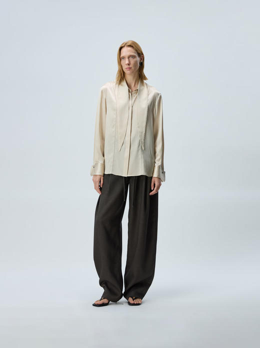 设计感飘带衬衣 商品图2