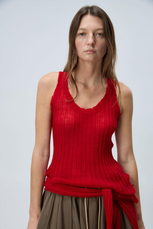 简约毛边背心 商品图3