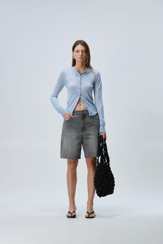 羊绒刺绣开衫 商品图0