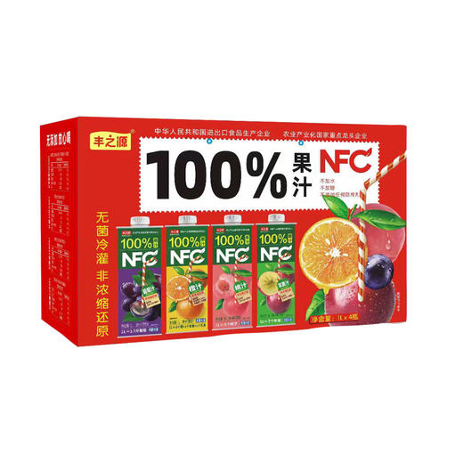 丰之源NFC果汁礼盒1L*4 商品图0