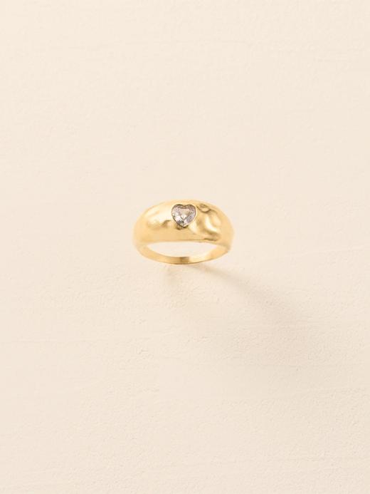 北京仓｜Agapee-AMORI-白色 爱心 戒指［法国设计师］ 商品图5