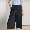 EITIE爱特爱2026春季新款百搭通勤时尚垂坠宽松裤黑色休闲裤8505214 商品缩略图2