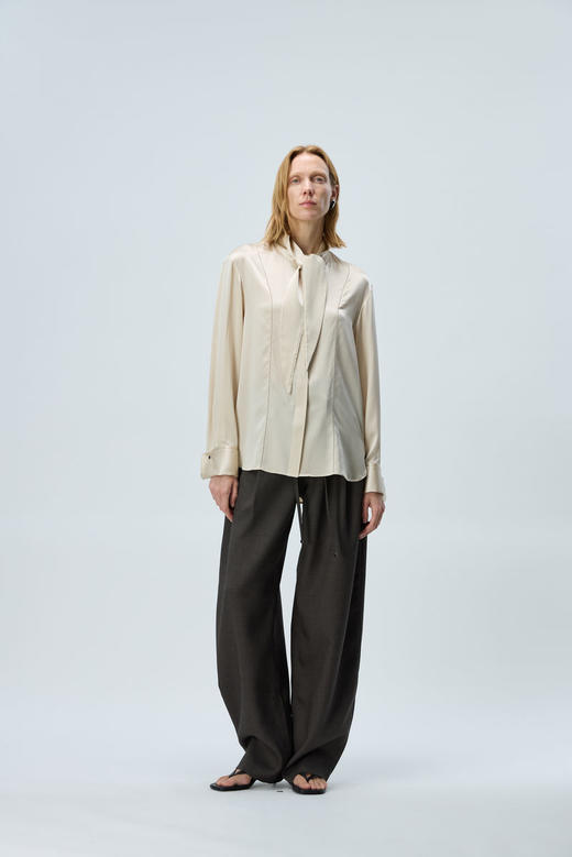 设计感飘带衬衣 商品图1