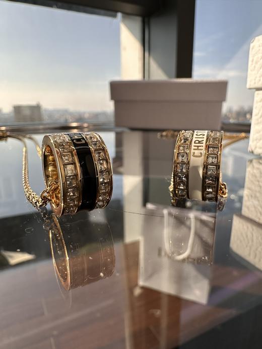 施华洛世奇水晶+珐琅吊坠 情侣款项链！ DR家的爆款系列 商品图4