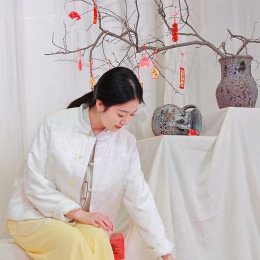 【抖音专属】新中式棉服（25802268凝脂） 商品图3