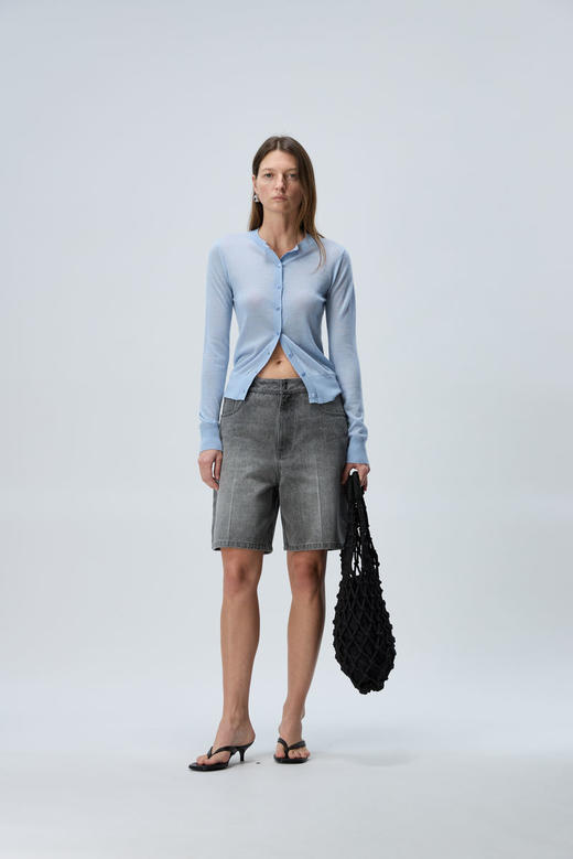 羊绒刺绣开衫 商品图1