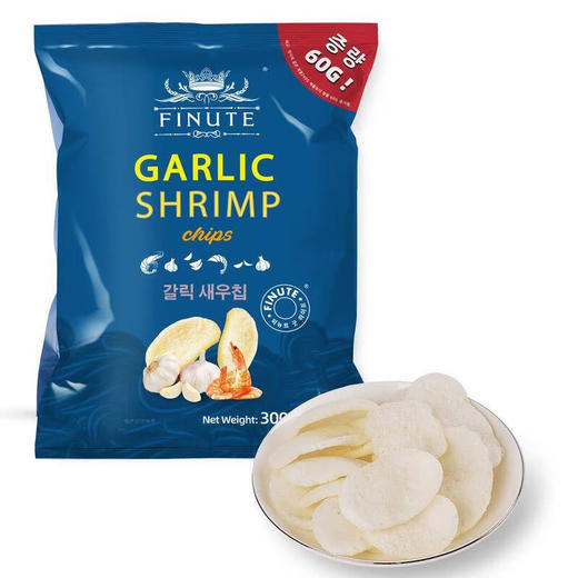 MM-FINUTE蒜味虾片（膨化食品）300g 商品图0