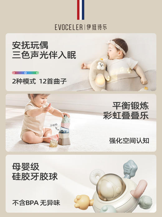【evoceler伊维诗乐】婴儿新生礼盒 14件套 商品图3