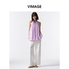 VIMAGE纬漫纪无袖挂脖宽松舒适休闲上衣2026夏季款V2513209 商品缩略图0