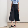 EITIE爱特爱2026春季新款百搭通勤时尚垂坠宽松裤黑色休闲裤8505214 商品缩略图5