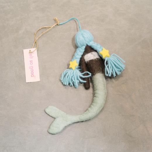 北京仓｜Felt So Good-Magical Mermaids-神奇美人鱼银白 羊毛毡 挂件［英国设计师］ 商品图3