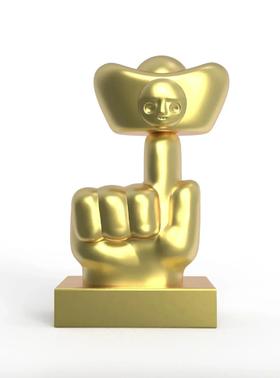 张之丰《转金指》雕塑