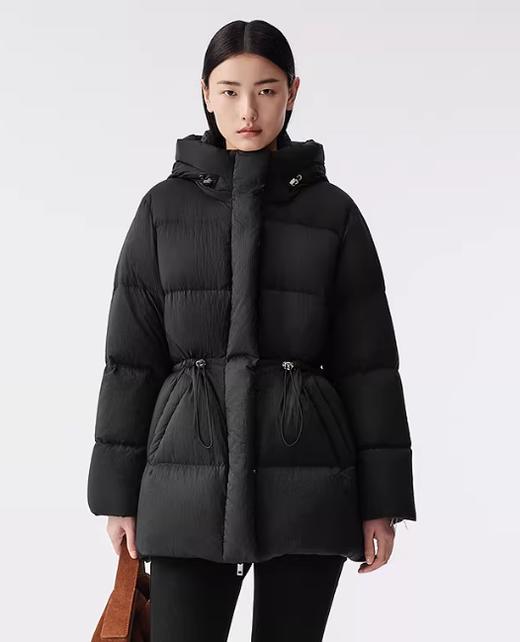 朗姿 【匈牙利白鹅绒】百搭抽绳收腰连帽羽绒服LAJH02OYC422 商品图1