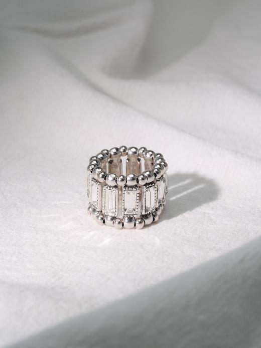 北京仓｜PHILIPPE AUDIBERT-Titia-银色 水晶 戒指［法国设计师］ 商品图3