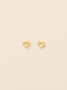 北京仓｜Agapee-AMORI-金色 爱心 耳钉［法国设计师］ 商品缩略图1