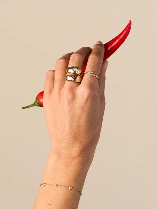 北京仓｜Agapee-AMORI-金色 爱心 手链［法国设计师］ 商品图4