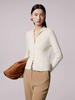 朗姿双头拉链优雅设计感针织开衫LRJP05KCD427W11 商品缩略图2