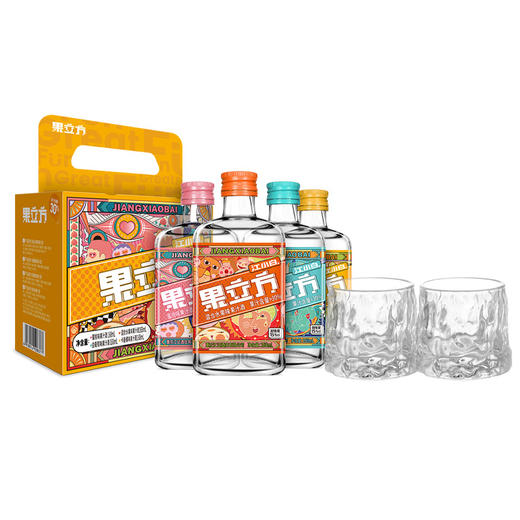 江小白果立方水果风味果汁酒4种口味套装 168ml*4【臻选好酒】 商品图0