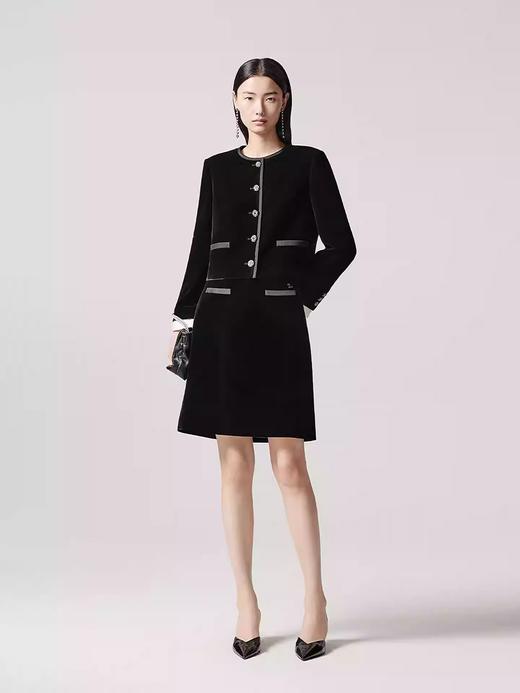 朗姿复古丝绒短外套LCJP00VJP159B11 商品图0