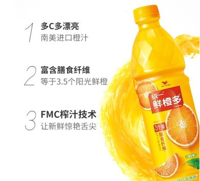 统一鲜橙多 橙汁饮料1250ml/瓶【BH】【BZ】 商品图1