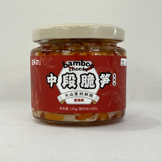 正笋记 中段脆笋130g 香辣味 商品图0