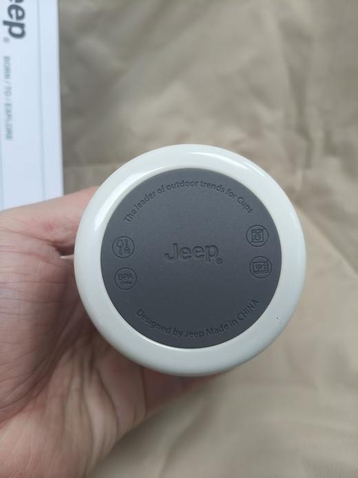 现货 无折扣 Jeep高档316车载咖啡保温杯便携随行保冷保温双饮口带挂链 商品图8