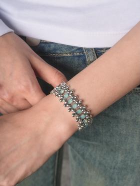 北京仓｜PHILIPPE AUDIBERT-Hannah-银色 手链［法国设计师］