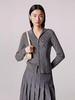 朗姿双头拉链优雅设计感针织开衫LRJP05KCD427W11 商品缩略图1
