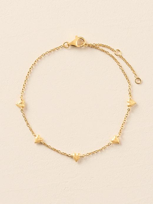 北京仓｜Agapee-AMORI-金色 爱心 手链［法国设计师］ 商品图1