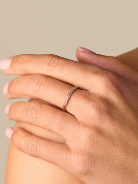 北京仓｜Agapee-AMORI-金色 简约 戒指［法国设计师］