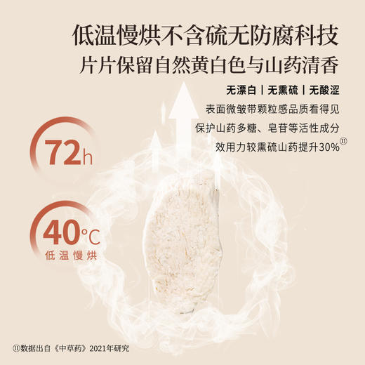 正安原材·山药 霜降后采挖优质原材 肉质饱满纹理清晰颗粒状明显 全家养护山药片 250g/罐【冷藏保存】 商品图7