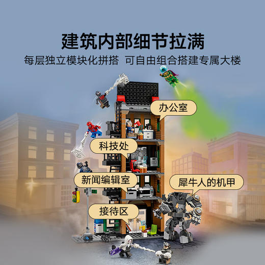 乐高积木 L76342 蜘蛛侠大战神秘客：号角日报社 商品图3