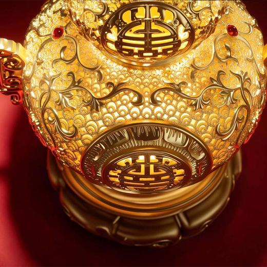 朱炳仁铜 福禄寿满堂花丝瓶 乔迁开业商务公司礼品办公室家居礼物新 商品图4