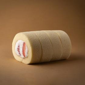 红颜草莓鲜奶油卷