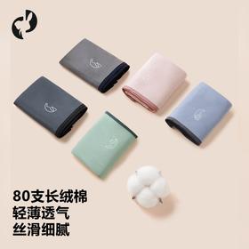 【3条装】象&兔女士内裤 女士80支长绒棉内裤 T-C3
