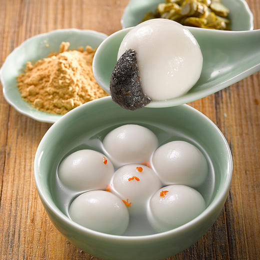 【缸鸭狗】宁波汤圆320g/包 经典猪油黑芝麻元宵汤团 节日年味礼品(dbxb) 商品图4
