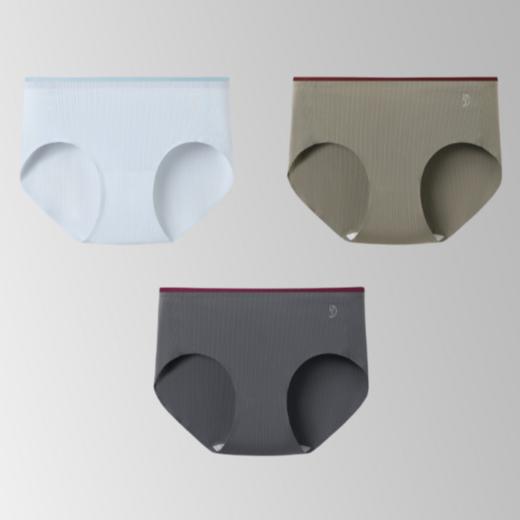 【3条装】象&兔女士内裤 女士超薄条纹冰丝内裤 T-I3 商品图8