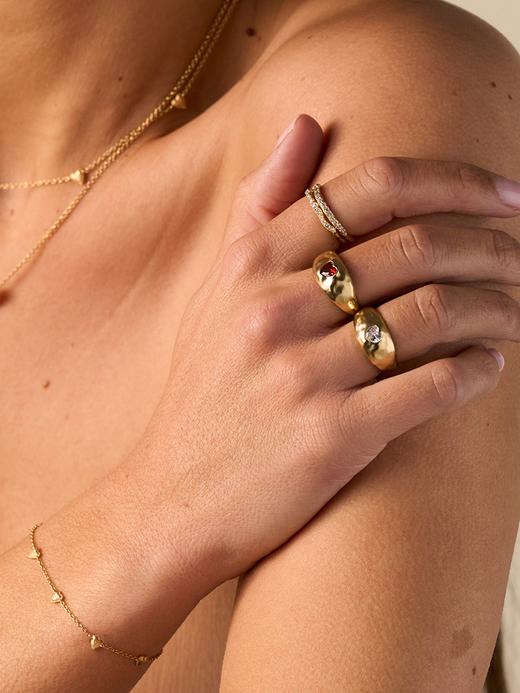 北京仓｜Agapee-AMORI-金色 简约 戒指［法国设计师］ 商品图5