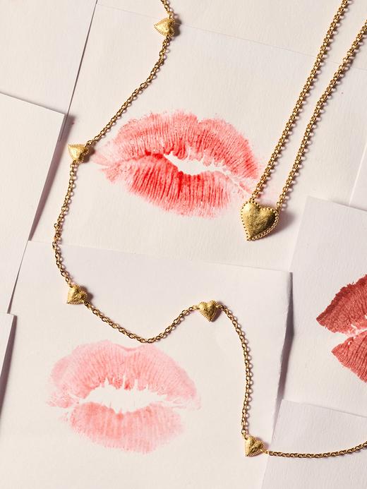 北京仓｜Agapee-AMORI-金色 爱心 项链［法国设计师］ 商品图4